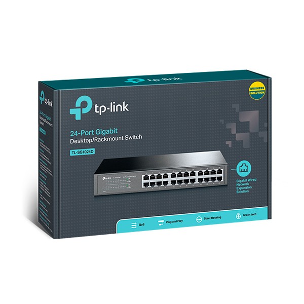 TP-LINK Desktop/Rackmount Switch TL-SG1024D 24 Θυρών, Ver. 6.1 TP-LINK Desktop/Rackmount Switch TL-SG1024D 24 Θυρών, Ver. 6.1