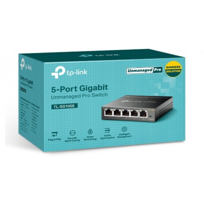 TP-LINK  Easy Smart Switch TL-SG105E,  5-Port Gigabit, Ver. 4.0 TP-LINK  Easy Smart Switch TL-SG105E,  5-Port Gigabit, Ver. 4.0