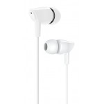 USAMS earphones με μικρόφωνο EP-37, 10mm, 1.2m, λευκά