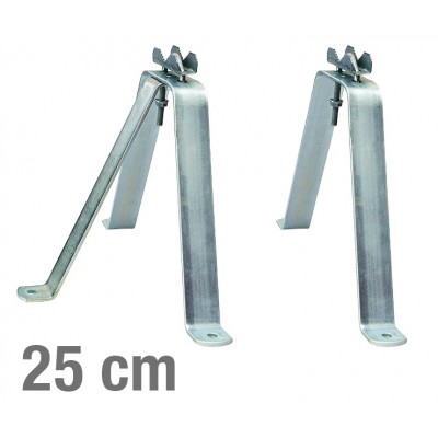 VIKAR Βάση τοίχου 21004 για στήριξη ιστού, ατσάλινη, 25cm, 2τμχ VIKAR Βάση τοίχου 21004 για στήριξη ιστού, ατσάλινη, 25cm, 2τμχ