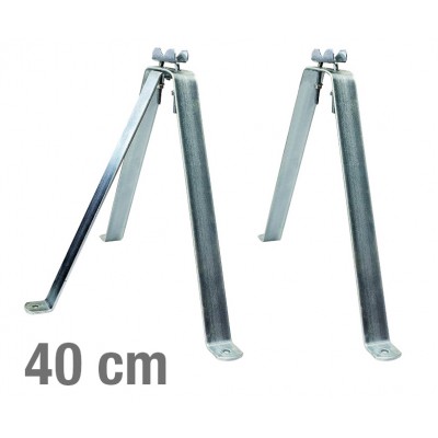 VIKAR Βάση τοίχου 21005 για στήριξη ιστού, ατσάλινη, 40cm, 2τμχ VIKAR Βάση τοίχου 21005 για στήριξη ιστού, ατσάλινη, 40cm, 2τμχ