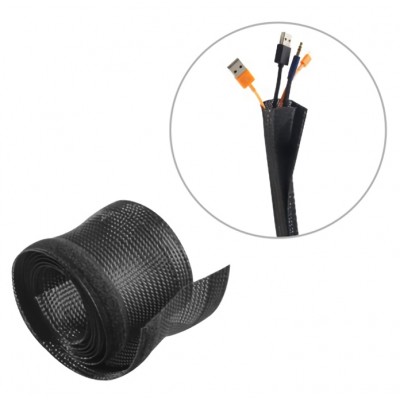 BRATECK Δεματικό Καλωδίων τύπου Flex Wrap VS-135, 100x13.5cm, μαύρο BRATECK Δεματικό Καλωδίων τύπου Flex Wrap VS-135, 100x13.5cm, μαύρο