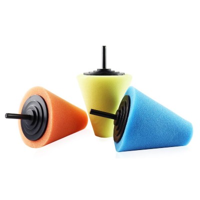 AMIO σετ κωνικά σφουγγάρια γυαλίσματος ζαντών 02647, για δράπανο, 3τμχ AMIO σετ κωνικά σφουγγάρια γυαλίσματος ζαντών 02647, για δράπανο, 3τμχ