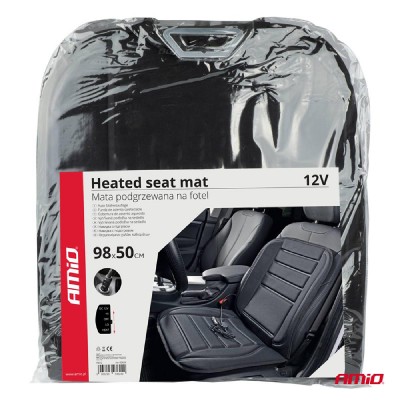 AMIO κάλυμμα καθίσματος αυτοκινήτου 03624, θερμαινόμενο, 98x50cm, μαύρο AMIO κάλυμμα καθίσματος αυτοκινήτου 03624, θερμαινόμενο, 98x50cm, μαύρο