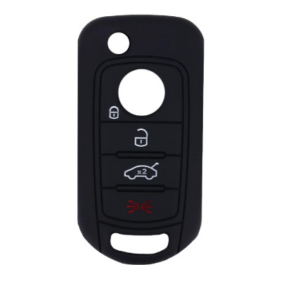 Θήκη κλειδιού για αυτοκίνητα Fiat 1006-06, εύκαμπτη, μαύρη Θήκη κλειδιού για αυτοκίνητα Fiat 1006-06, εύκαμπτη, μαύρη