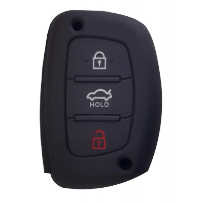 Θήκη κλειδιού για αυτοκίνητα Hyundai 1007-05, εύκαμπτη, μαύρη Θήκη κλειδιού για αυτοκίνητα Hyundai 1007-05, εύκαμπτη, μαύρη