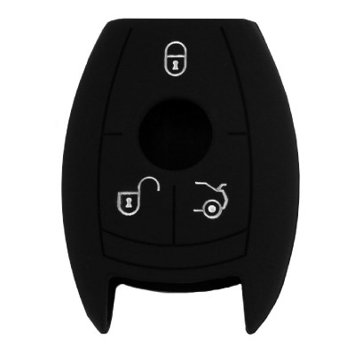 Θήκη κλειδιού για αυτοκίνητα Mercedes-Benz 1008-09, εύκαμπτη, μαύρη Θήκη κλειδιού για αυτοκίνητα Mercedes-Benz 1008-09, εύκαμπτη, μαύρη