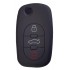 Θήκη κλειδιού για αυτοκίνητα Audi 1009-03, εύκαμπτη, μαύρη