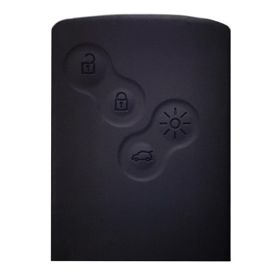 Θήκη κλειδιού για αυτοκίνητα Renault 1010-01, εύκαμπτη, μαύρη Θήκη κλειδιού για αυτοκίνητα Renault 1010-01, εύκαμπτη, μαύρη