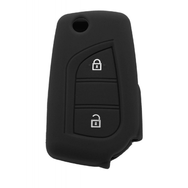 Θήκη κλειδιού για αυτοκίνητα Toyota 1015-02, εύκαμπτη, μαύρη Θήκη κλειδιού για αυτοκίνητα Toyota 1015-02, εύκαμπτη, μαύρη