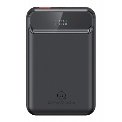 USAMS power bank US-CD214, 2x έξοδοι, wireless, 10000mAh, 20W, μαύρο USAMS power bank US-CD214, 2x έξοδοι, wireless, 10000mAh, 20W, μαύρο