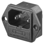 GOOBAY AC chassis plug 11261, με ασφάλεια GOOBAY AC chassis plug 11261, με ασφάλεια