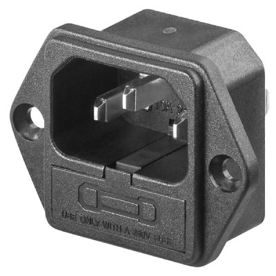 GOOBAY AC chassis plug 11261, με ασφάλεια GOOBAY AC chassis plug 11261, με ασφάλεια