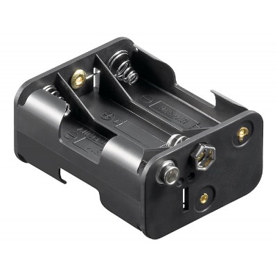 GOOBAY θήκη μπαταρίας 11467, για 6x AA μπαταρίες, μαύρη GOOBAY θήκη μπαταρίας 11467, για 6x AA μπαταρίες, μαύρη