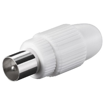 GOOBAY βύσμα coaxial 11500, αρσενικό, λευκό, 10τμχ GOOBAY βύσμα coaxial 11500, αρσενικό, λευκό, 10τμχ
