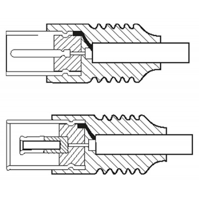 GOOBAY καλώδιο κεραίας αρσενικό σε θηλυκό 11509, <70dB, CCS, 0.5m, μαύρο