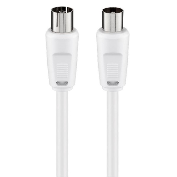 GOOBAY καλώδιο κεραίας αρσενικό σε θηλυκό 11511, 70dB, 2.5m, λευκό GOOBAY καλώδιο κεραίας αρσενικό σε θηλυκό 11511, 70dB, 2.5m, λευκό
