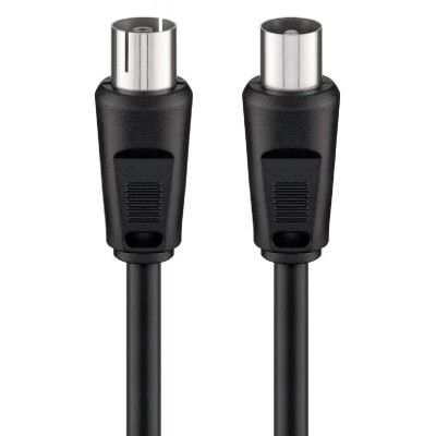 GOOBAY καλώδιο κεραίας αρσενικό σε θηλυκό 11564, <70dB, CCS, 10m, μαύρο