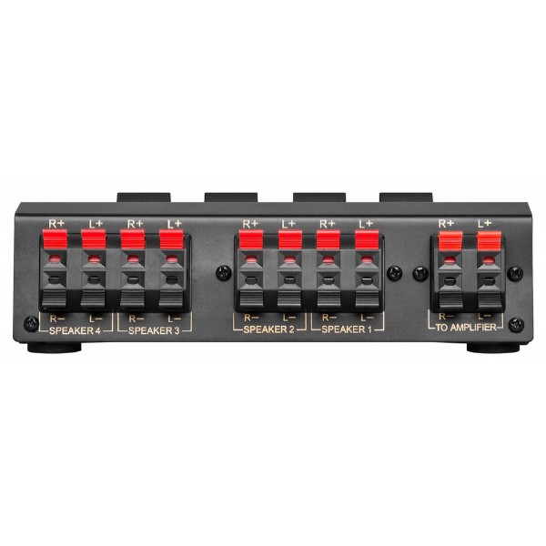 GOOBAY switch 4 σετ ηχείων 11934, έως 200W, μαύρο GOOBAY switch 4 σετ ηχείων 11934, έως 200W, μαύρο