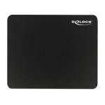 DELOCK mouse pad 12005, 22x18x0.2cm, μαύρο DELOCK mouse pad 12005, 22x18x0.2cm, μαύρο