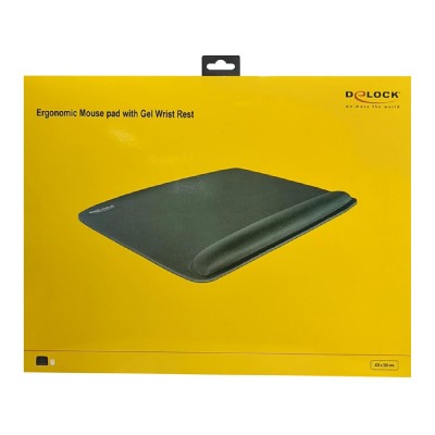 DELOCK mousepad για laptop με στήριγμα καρπού 12601, 320x420mm, μαύρο DELOCK mousepad για laptop με στήριγμα καρπού 12601, 320x420mm, μαύρο