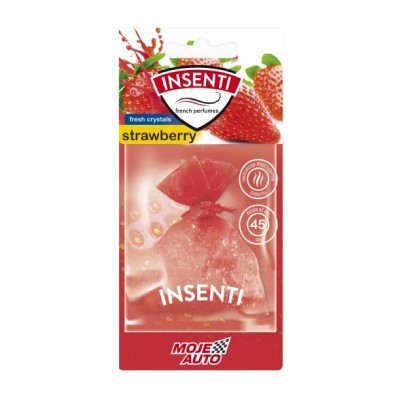 MOJE AUTO κρεμαστό αρωματικό αυτοκινήτου 15-504, φράουλα, crystals, 20g MOJE AUTO κρεμαστό αρωματικό αυτοκινήτου 15-504, φράουλα, crystals, 20g
