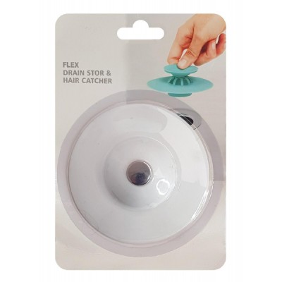 Τάπα σιφωνιού Flex Drain Stop με συκρατητή τριχών, σιλικόνη, mix color Τάπα σιφωνιού Flex Drain Stop με συκρατητή τριχών, σιλικόνη, mix color