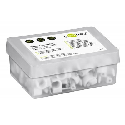 GOOBAY ρόκα στήριξης καλωδίων 17078, 6mm, λευκό, 100τμχ GOOBAY ρόκα στήριξης καλωδίων 17078, 6mm, λευκό, 100τμχ