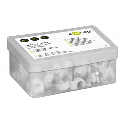 GOOBAY ρόκα στήριξης καλωδίων 17080, 8mm, λευκό, 100τμχ GOOBAY ρόκα στήριξης καλωδίων 17080, 8mm, λευκό, 100τμχ