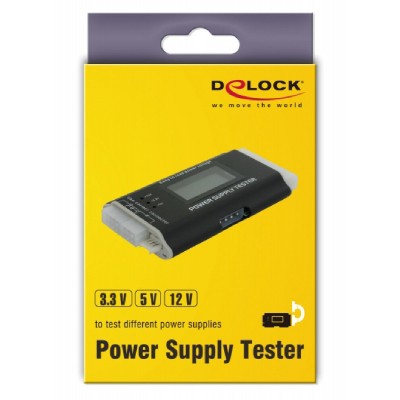 DELOCK tester τροφοδοτικού PC 18159, 3.3V/5V/12V, ATX/BTX/ITX DELOCK tester τροφοδοτικού PC 18159, 3.3V/5V/12V, ATX/BTX/ITX