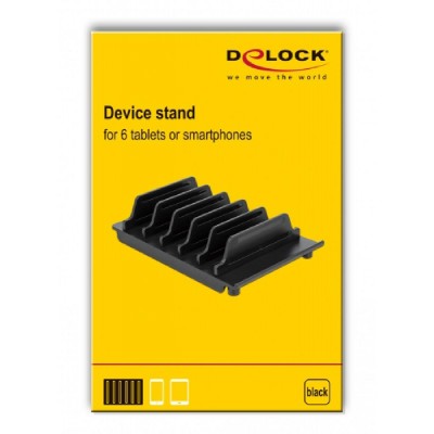 DELOCK βάση κινητών & tablet 18366, έως 6 συσκευές, μαύρη DELOCK βάση κινητών & tablet 18366, έως 6 συσκευές, μαύρη