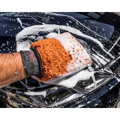 MOJE AUTO γάντι καθαρισμού αυτοκινήτου 19-629, 20x27cm, πορτοκαλί MOJE AUTO γάντι καθαρισμού αυτοκινήτου 19-629, 20x27cm, πορτοκαλί