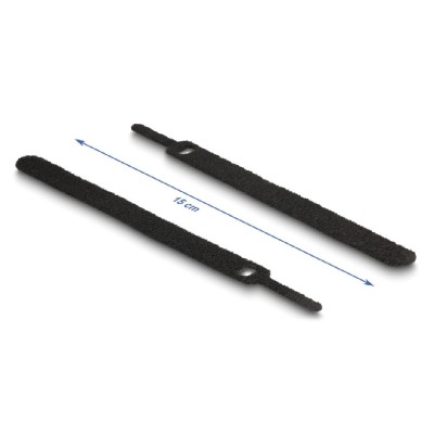 DELOCK δεματικά καλωδίων 19011, τύπου velcro, 12x150mm, μαύρα, 10τμχ DELOCK δεματικά καλωδίων 19011, τύπου velcro, 12x150mm, μαύρα, 10τμχ