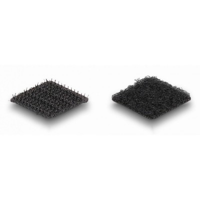 DELOCK αυτοκόλλητα τύπου Velcro 19096, τετράγωνα, 20mm, μαύρο, 32 ζεύγη DELOCK αυτοκόλλητα τύπου Velcro 19096, τετράγωνα, 20mm, μαύρο, 32 ζεύγη