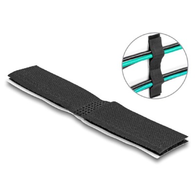 DELOCK αυτοκόλλητα δεματικά καλωδίων 19098, τύπου Velcro, μαύρο, 10τμχ DELOCK αυτοκόλλητα δεματικά καλωδίων 19098, τύπου Velcro, μαύρο, 10τμχ