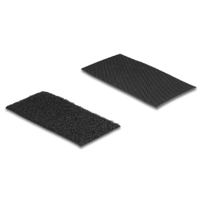 DELOCK αυτοκόλλητα τύπου Velcro 19105, 5x10cm, μαύρο, 10 ζεύγη DELOCK αυτοκόλλητα τύπου Velcro 19105, 5x10cm, μαύρο, 10 ζεύγη