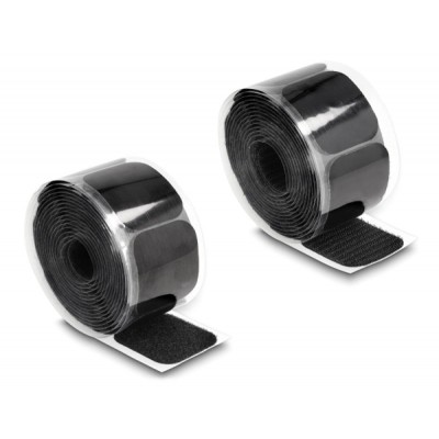 DELOCK αυτοκόλλητα τύπου Velcro 19106 σε ρολό 3m, 45x50mm, μαύρο DELOCK αυτοκόλλητα τύπου Velcro 19106 σε ρολό 3m, 45x50mm, μαύρο