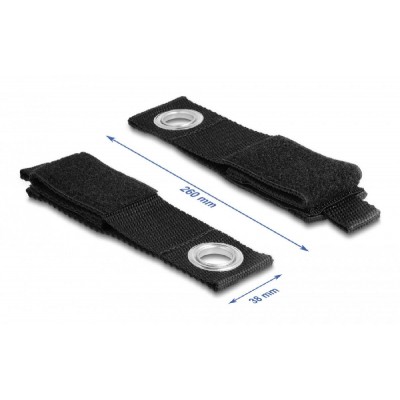 DELOCK ιμάντες τύπου Velcro 19560, 26 x 3.8cm, μαύρος, 5τμχ DELOCK ιμάντες τύπου Velcro 19560, 26 x 3.8cm, μαύρος, 5τμχ