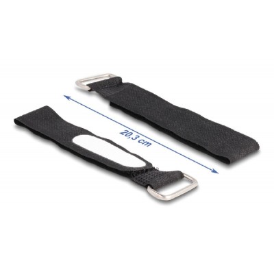 DELOCK ιμάντες τύπου Velcro 19606, 20.3 x 2cm, μαύρος, 5τμχ DELOCK ιμάντες τύπου Velcro 19606, 20.3 x 2cm, μαύρος, 5τμχ