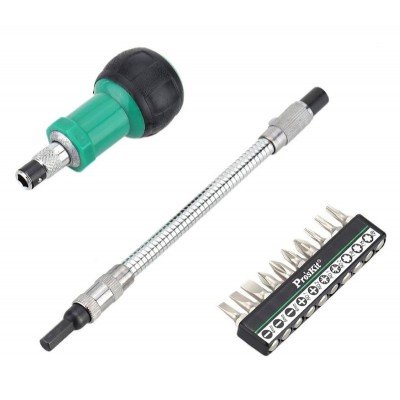 PROSKIT σετ κατσαβίδι καστάνιας 1PK-201 με 10 μύτες, 12τμχ PROSKIT σετ κατσαβίδι καστάνιας 1PK-201 με 10 μύτες, 12τμχ