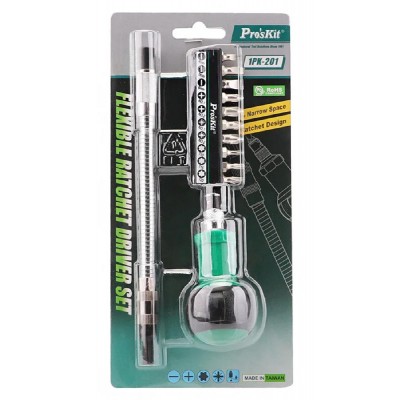 PROSKIT σετ κατσαβίδι καστάνιας 1PK-201 με 10 μύτες, 12τμχ PROSKIT σετ κατσαβίδι καστάνιας 1PK-201 με 10 μύτες, 12τμχ