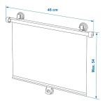 PROPLUS κουρτίνες αυτοκινήτου 250013, με βεντούζα, 45x54cm, 2τμχ PROPLUS κουρτίνες αυτοκινήτου 250013, με βεντούζα, 45x54cm, 2τμχ