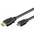 GOOBAY καλώδιο HDMI σε HDMI Mini με Ethernet 31933, 4K 3D, 30AWG, 3m