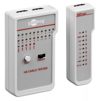 GOOBAY tester καλωδίων HDΜΙ 31961, με θήκη GOOBAY tester καλωδίων HDΜΙ 31961, με θήκη