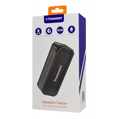 TRONSMART φορητό ηχείο Element Force+ 40W, Bluetooth/NFC, 6600mAh, μαύρο TRONSMART φορητό ηχείο Element Force+ 40W, Bluetooth/NFC, 6600mAh, μαύρο