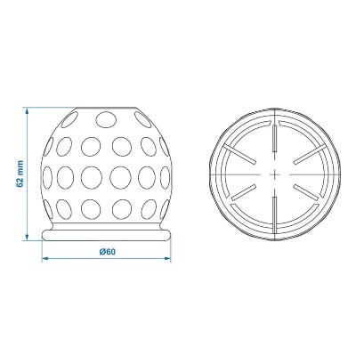 PROPLUS κάλυμμα μπίλιας κοτσαδόρου 344167, κόκκινο PROPLUS κάλυμμα μπίλιας κοτσαδόρου 344167, κόκκινο