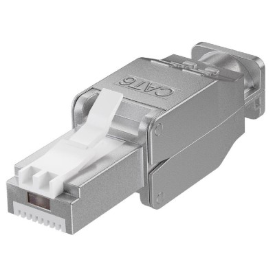 GOOBAY βύσμα RJ45 CAT 6 STP 38293, tool-free, ασημί GOOBAY βύσμα RJ45 CAT 6 STP 38293, tool-free, ασημί