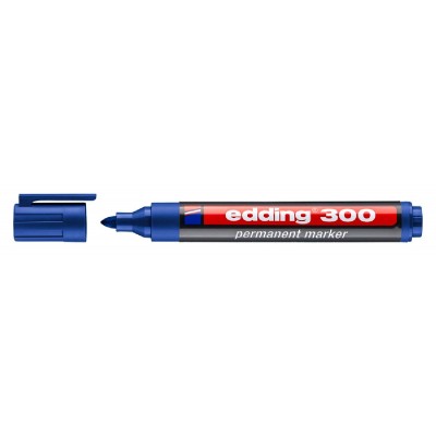 EDDING ανεξίτηλος μαρκαδόρος 300, 1.5-3mm, επαναγεμιζόμενος, μπλε EDDING ανεξίτηλος μαρκαδόρος 300, 1.5-3mm, επαναγεμιζόμενος, μπλε