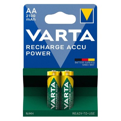 VARTA επαναφορτιζόμενες μπαταρίες λιθίου, AA, 2100mAh, 1.2V, 2τμχ VARTA επαναφορτιζόμενες μπαταρίες λιθίου, AA, 2100mAh, 1.2V, 2τμχ