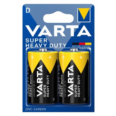 VARTA μπαταρίες Zinc Carbon Super Heavy Duty, D/R20P, 1.5V, 2τμχ VARTA μπαταρίες Zinc Carbon Super Heavy Duty, D/R20P, 1.5V, 2τμχ